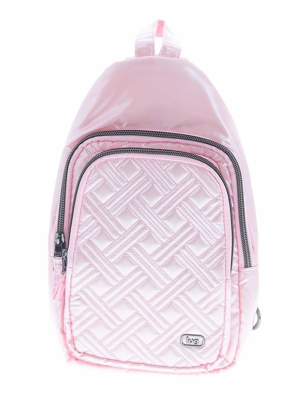 Lug Scurry Crossbody Bag. NWOT Metallic Bubble Pink